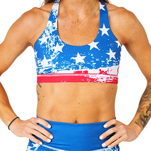 Butterfly Back Bra | American Flag