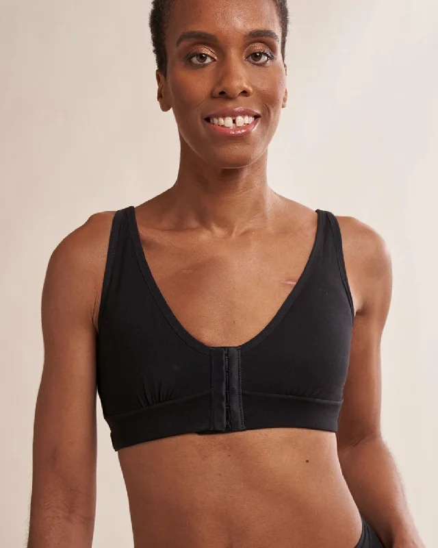 Rora Pocketed Front Close Bralette