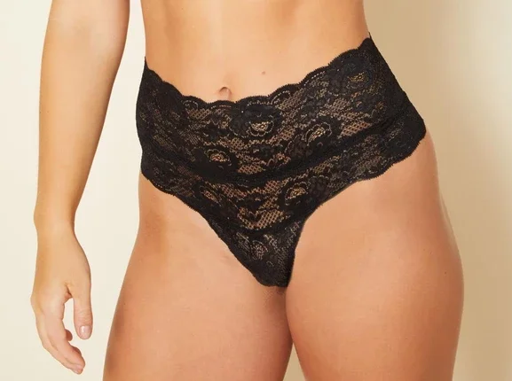 Cosabella Never Say Never High Rise Thong Black Panty Never0361