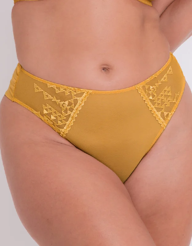 Curvy Kate Centre Stage Deep Thong Turmeric