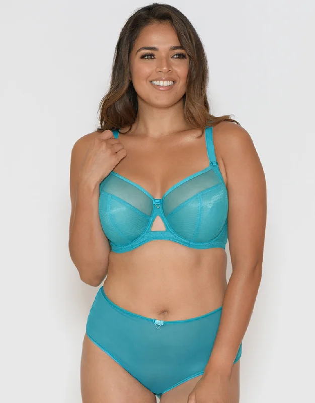 Curvy Kate Victory Side Support Balcony Bra Turquoise