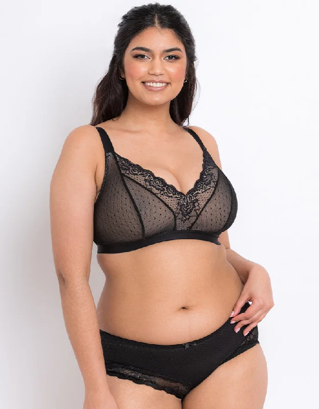 Flirtelle Eloise Non-Wired Bralette Black/Latte