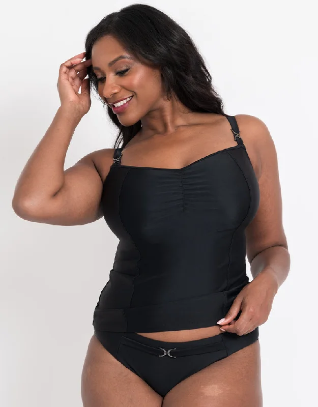 Flirtelle Verona Beach Balcony Tankini Top Black