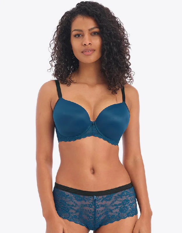 Freya Offbeat Moulded Plunge Bra Poseidon