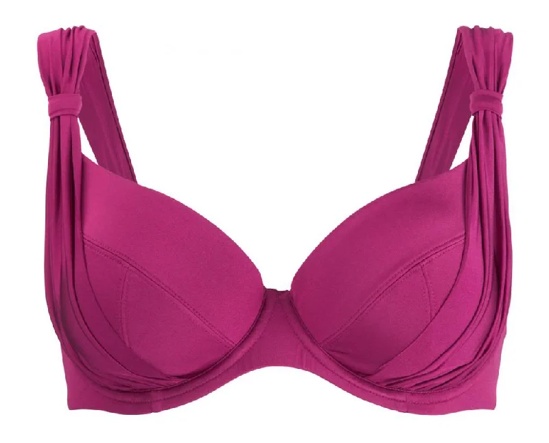 Panache Halle Balconnet Bikini Top, Cranberry