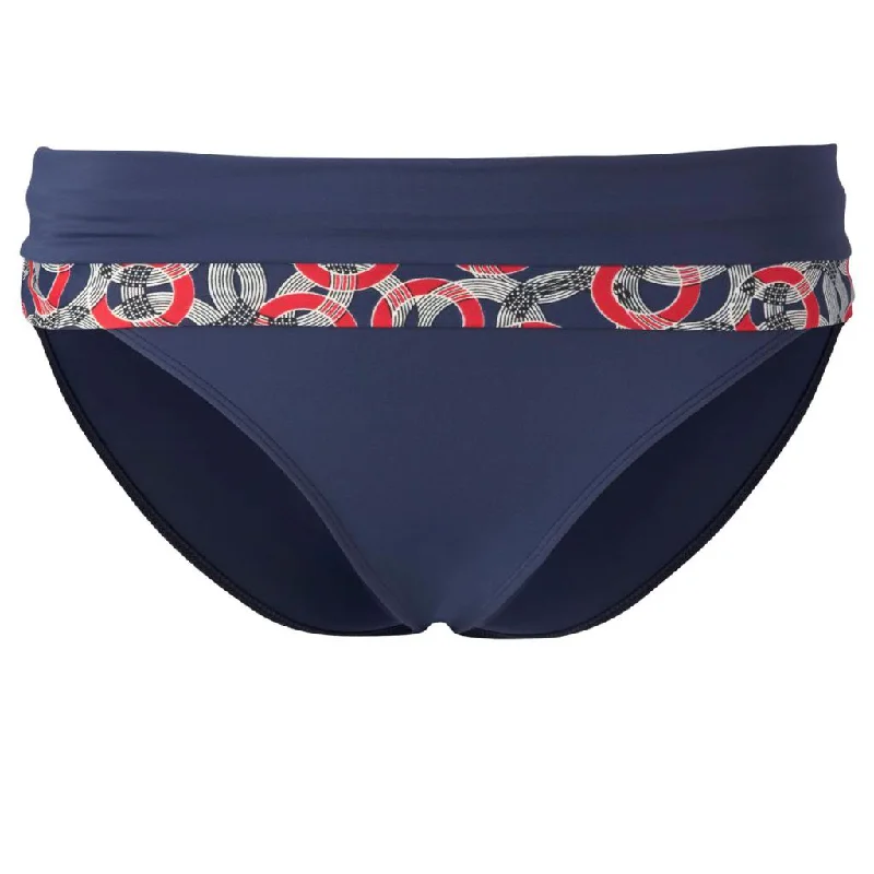 Panache Nancy Fold Swim Brief, Nautical Print