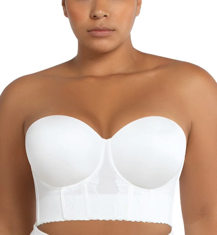 Parfait Elissa Molded Underwire Midi Bustier (P50116) - Pearl White