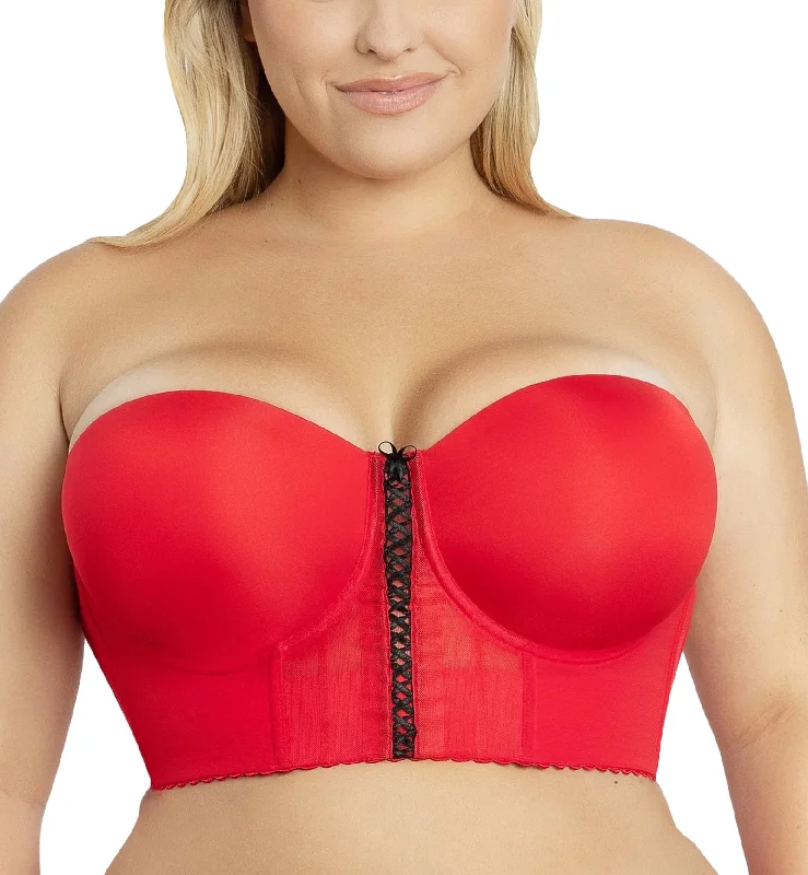 Parfait Shea Molded Strapless Underwire Longline Bra (P60671) - Racing Red