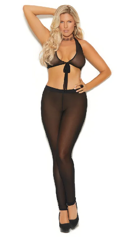 Plus Size Sheer Sensuality Mesh Leggings