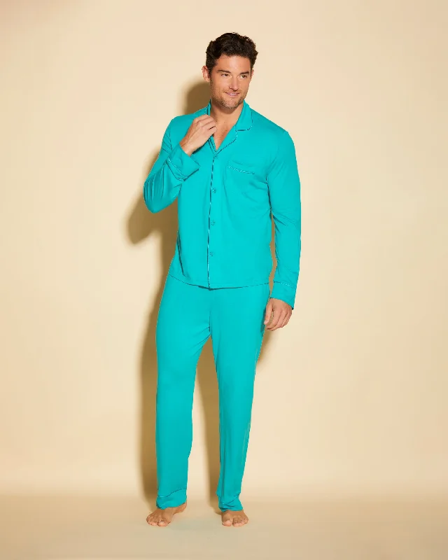 Ensemble De Pyjama Classique À Manches Longues Et Pantalon Pour Hommes