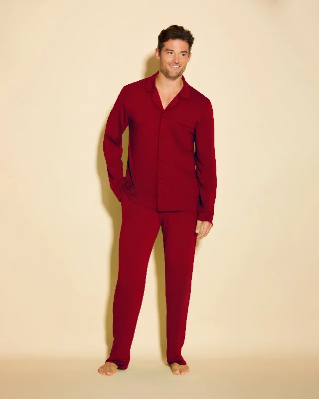 Men's Classic Long Sleeve Top & Pant Pajama Set