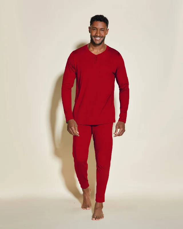 Men's Henley & Jogger Pajama Set