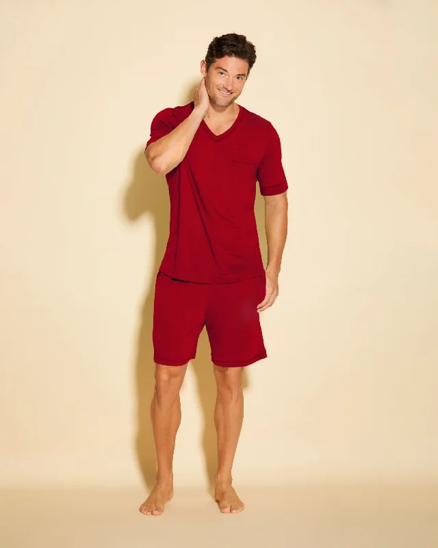 Men's Short Sleeve Top & Shorts Pajama Set