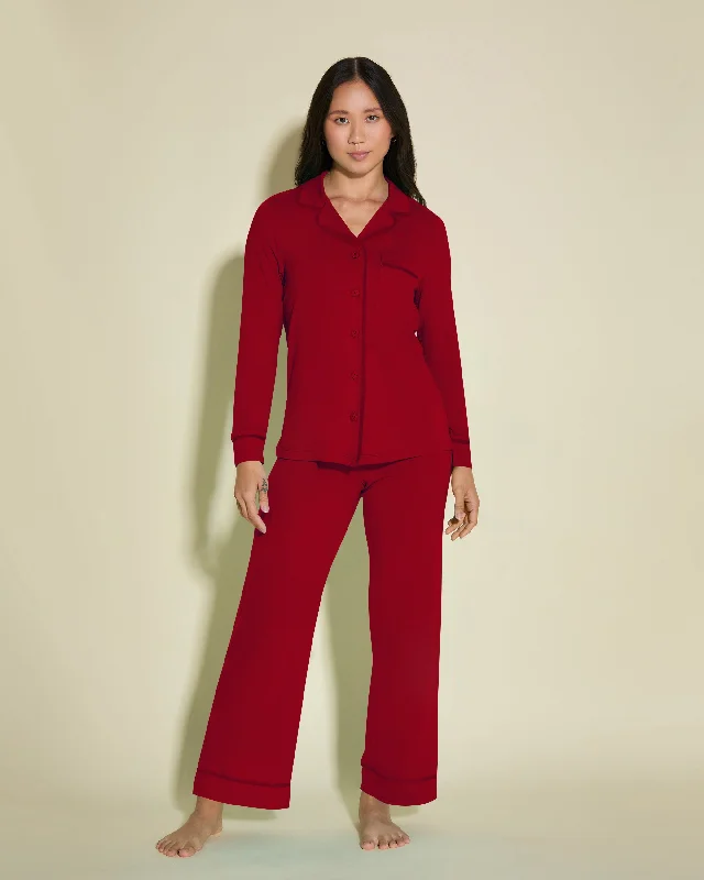 Petite Long Sleeve Top & Pant Pajama Set