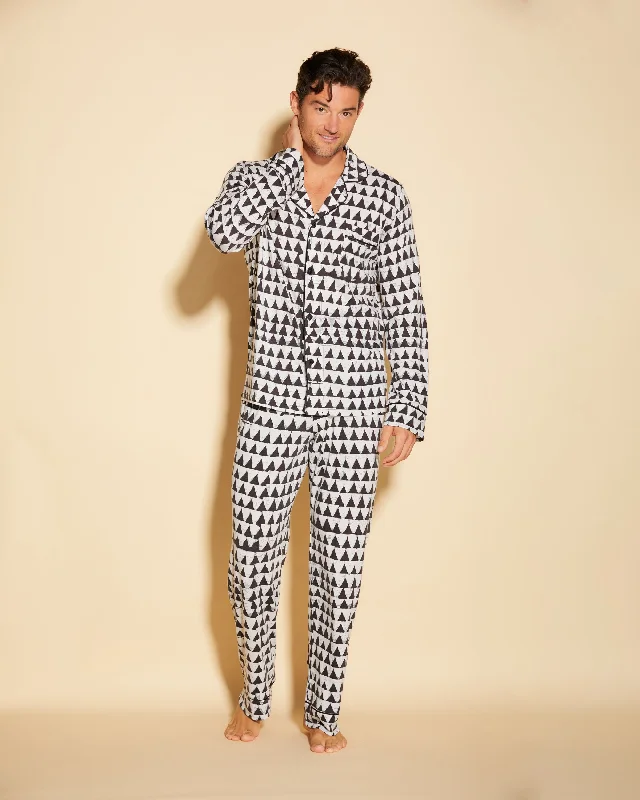 Ensemble De Pyjama Classique À Manches Longues Et Pantalon Pour Hommes