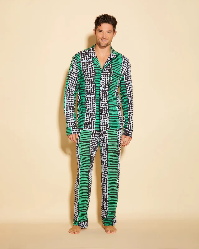 Men's Classic Long Sleeve Top & Pant Pajama Set