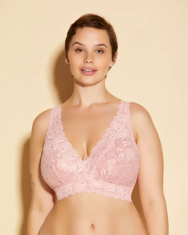 Bralette Super Curvy A Corpetto Con Scollatura A V