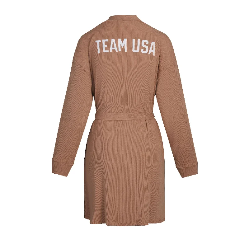 OLYMPIC CAPSULE RIB ROBE | SIENNA