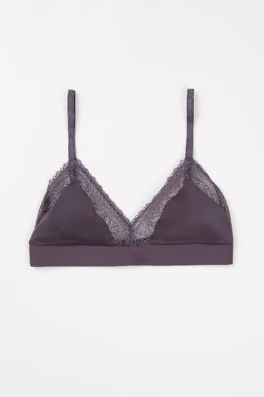 Valery Soft Cup Triangle Bra  | Plum Blossom